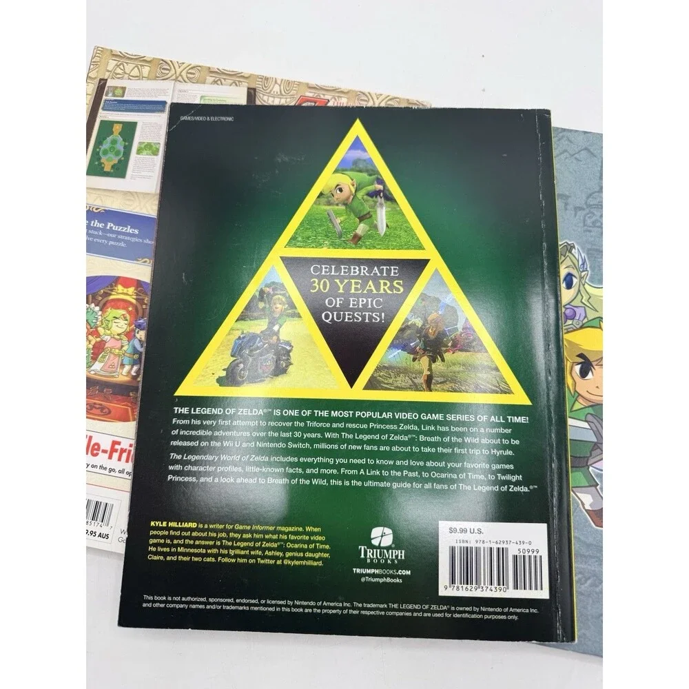 Lot 3 Legend Of Zelda Official Game Guides 30th Unofficial Tri Force Spirit Book